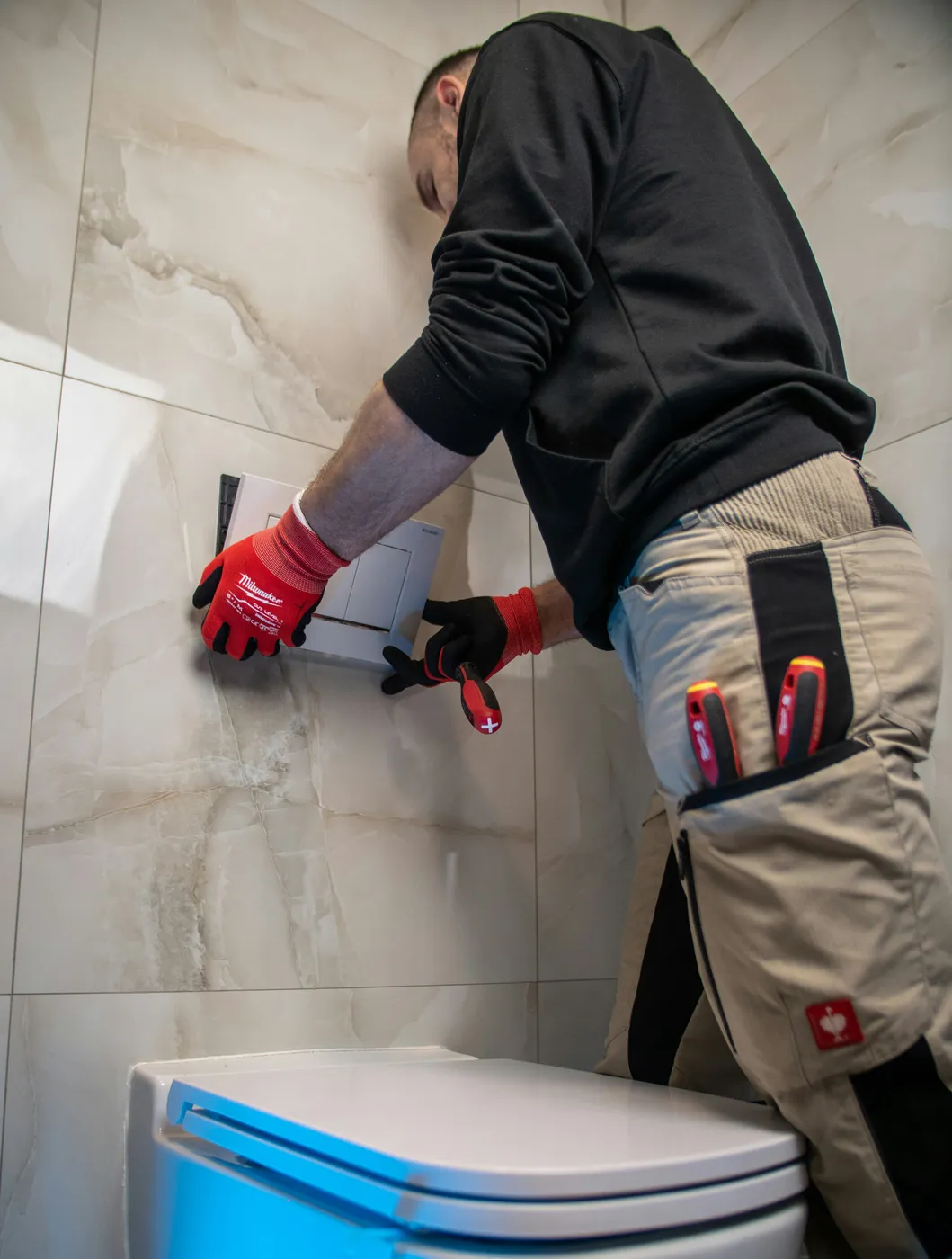 Volledige sanitaire uitrusting nieuwbouw Menen